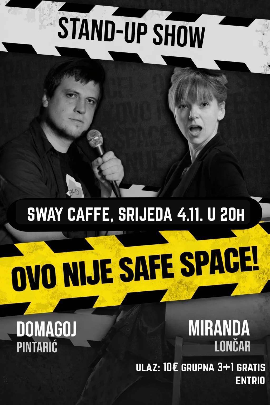 Stand up ovo nije safe space samobor net